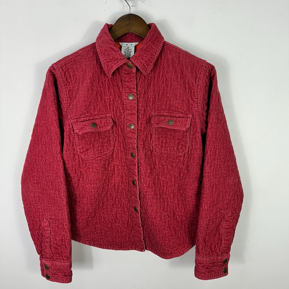 Cabi Womens Barn Jacket Size Medium Chore Coat Fall Pumpkin Picking Country Chic